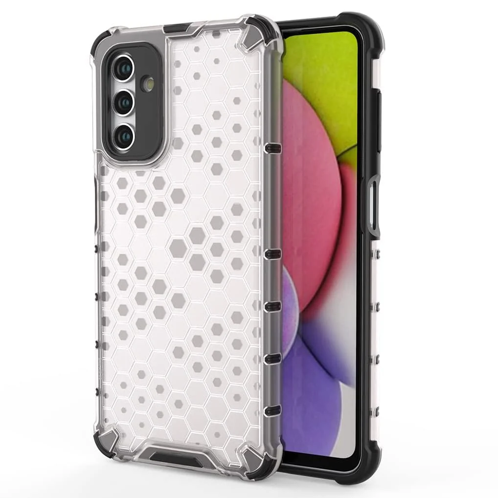 DL3 Mobilak Honeycomb Protective Case for Samsung Galaxy A04S, Shock-absorbing protection, Transparent design, Slim, lightweight profile - Clear