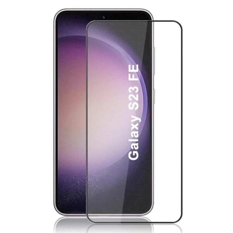 DL3 Mobilak 5D Full Glass Screen Protector For Samsung Galaxy S23 FE Frame Protector - Black