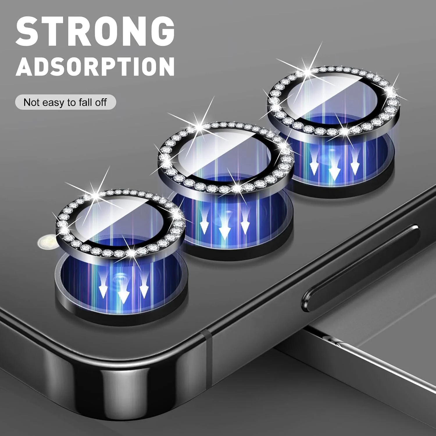 DL3 MOBILAK Individual Ring Camera Lens Protector for Samsung Galaxy S26 Ultra, Diamond Black