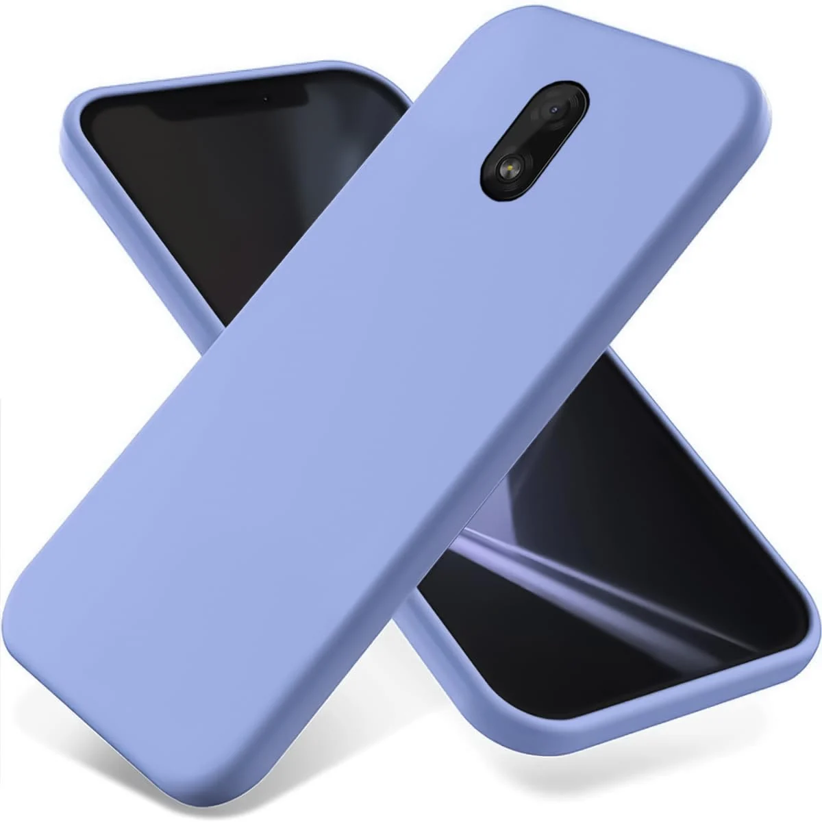 Dl3 Mobilak Nokia C1 Case,Soft Flexible Silicone Gel Rubber Bumper Cover,Full Body Shockproof Protective Phone Case (Lavender)