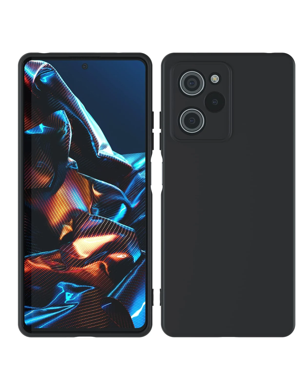 DL3 Mobilak Soft Silicone Gel Bumper Case for POCO X5 Pro 5G - Black