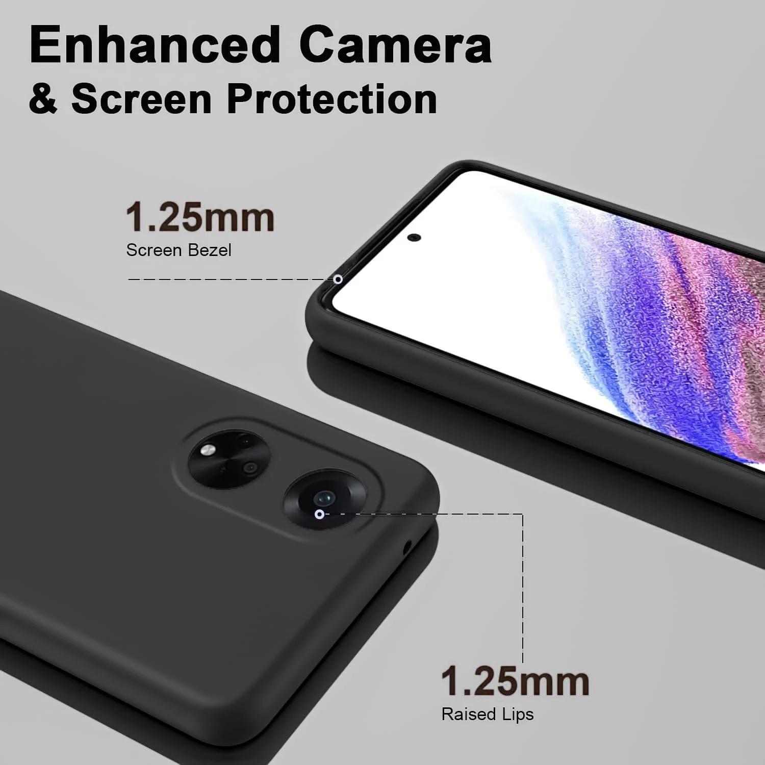 DL3 Mobilak Huawei nova 10 SE Case, Soft Flexible Silicone Gel Rubber Bumper Cover, Full Body Shockproof Protective Phone Case - Black