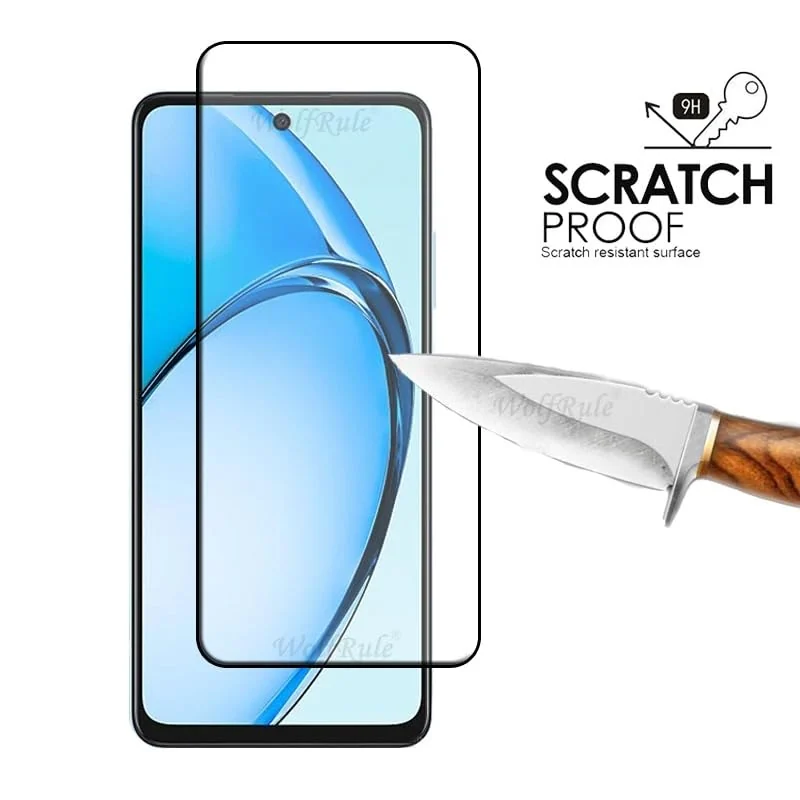 DL3 Mobilak 5D Full Glass Screen Protector For OPPO A60 Black Frame - Clear