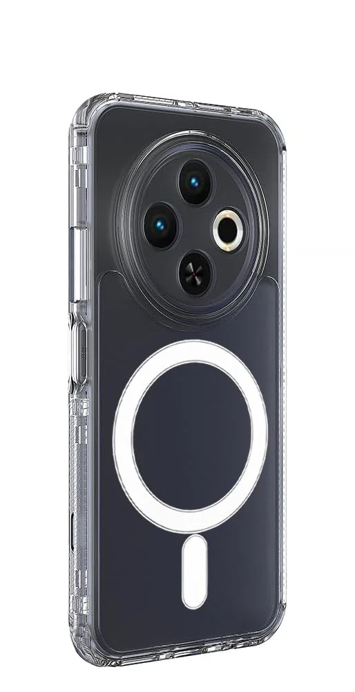 DL3 Mobilak for TECNO SPARK 30C Case [Compatible with MagSafe] [Strong Magnet] [Non-Yellowing] Magnetic Slim Thin Bumper Phone Cover, Lightweight, and Durable - Clear
