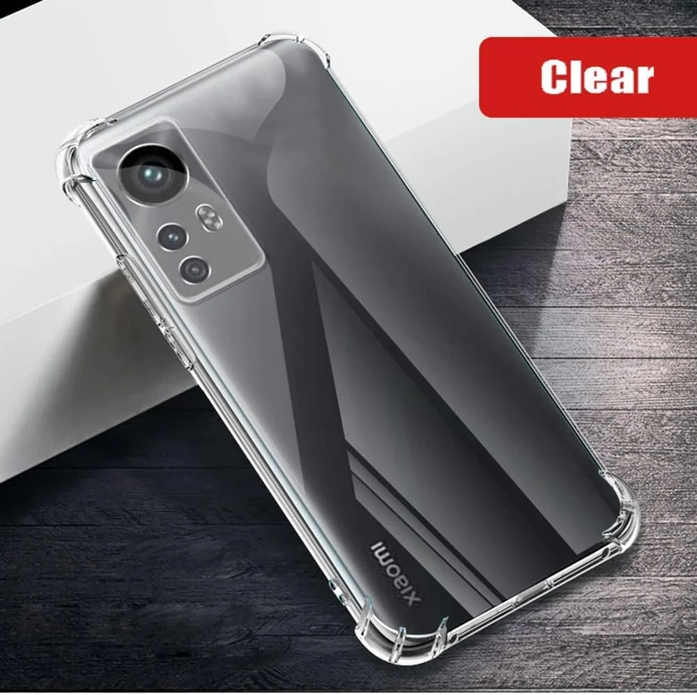 DL3 Mobilak Clear TPU Protective Case for Xiaomi 12 / Xiaomi 12X 5G with Camera Protection and Shockproof Design - Clear