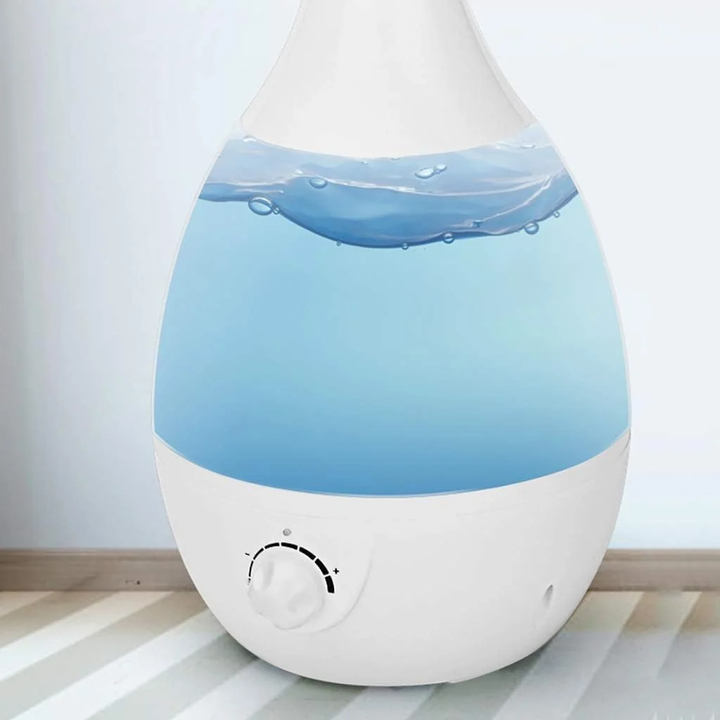 Mobigon 2.6 Litres Humidifier for Room, Cool Mist Ultrasonic Humidifier/Essential Oil Diffuser, Super Quiet 360°Nozzle, Colorful Change, Auto Shut Off&UV Light&, Lasts Up to 24 Hours - A. Blue