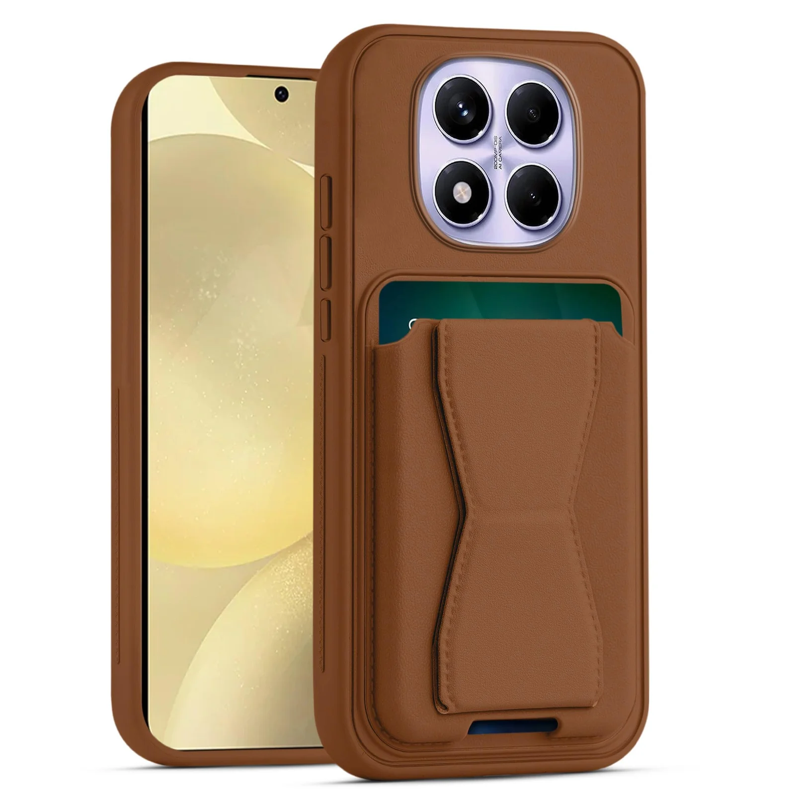 DL3 Mobilak Leather Wallet Case for Xiaomi Redmi Note 15 Pro + Plus 5G, Camera protection, Shock-absorbing protection, Built-in kickstand