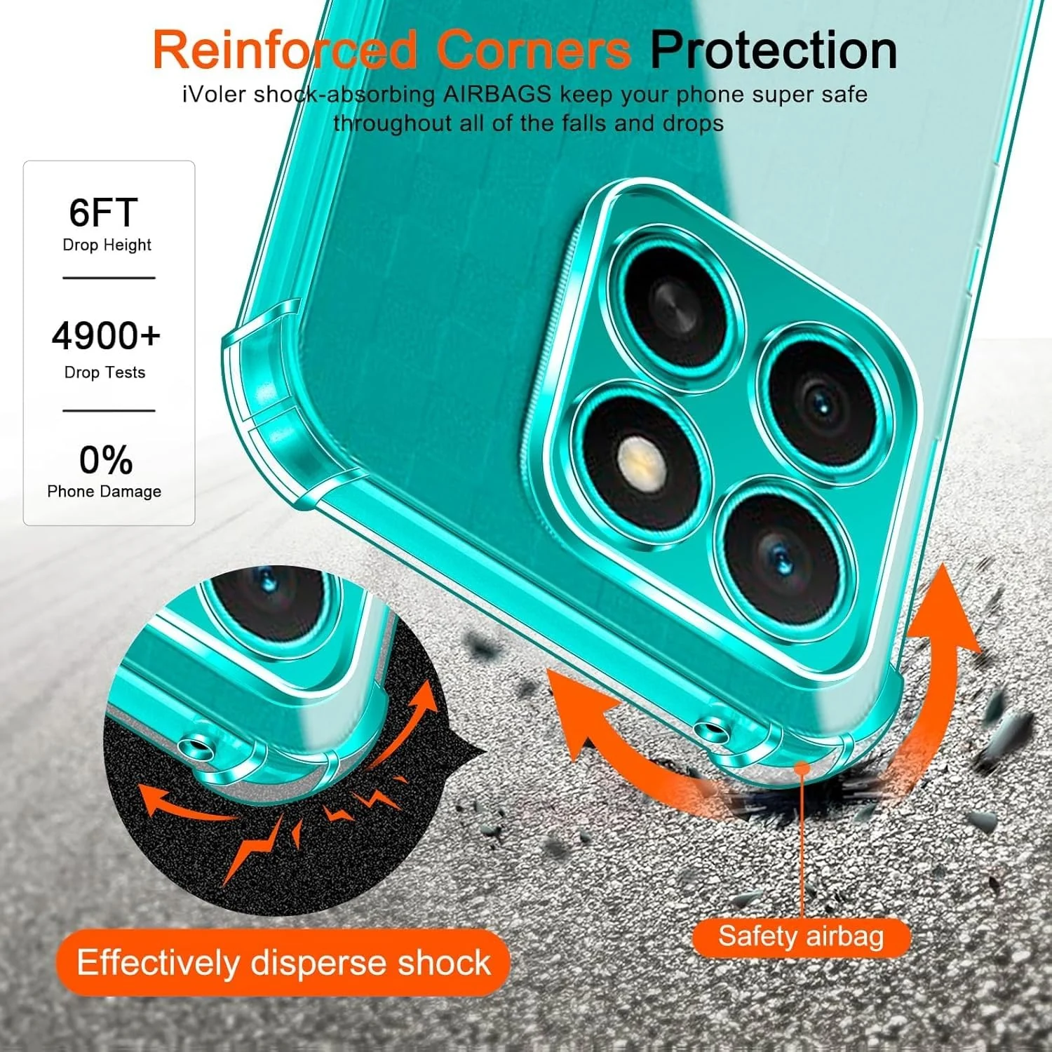DL3 Mobilak Clear TPU Case for Honor X8C, Camera protection, Shock-absorbing protection, Scratch-resistant surface - Clear