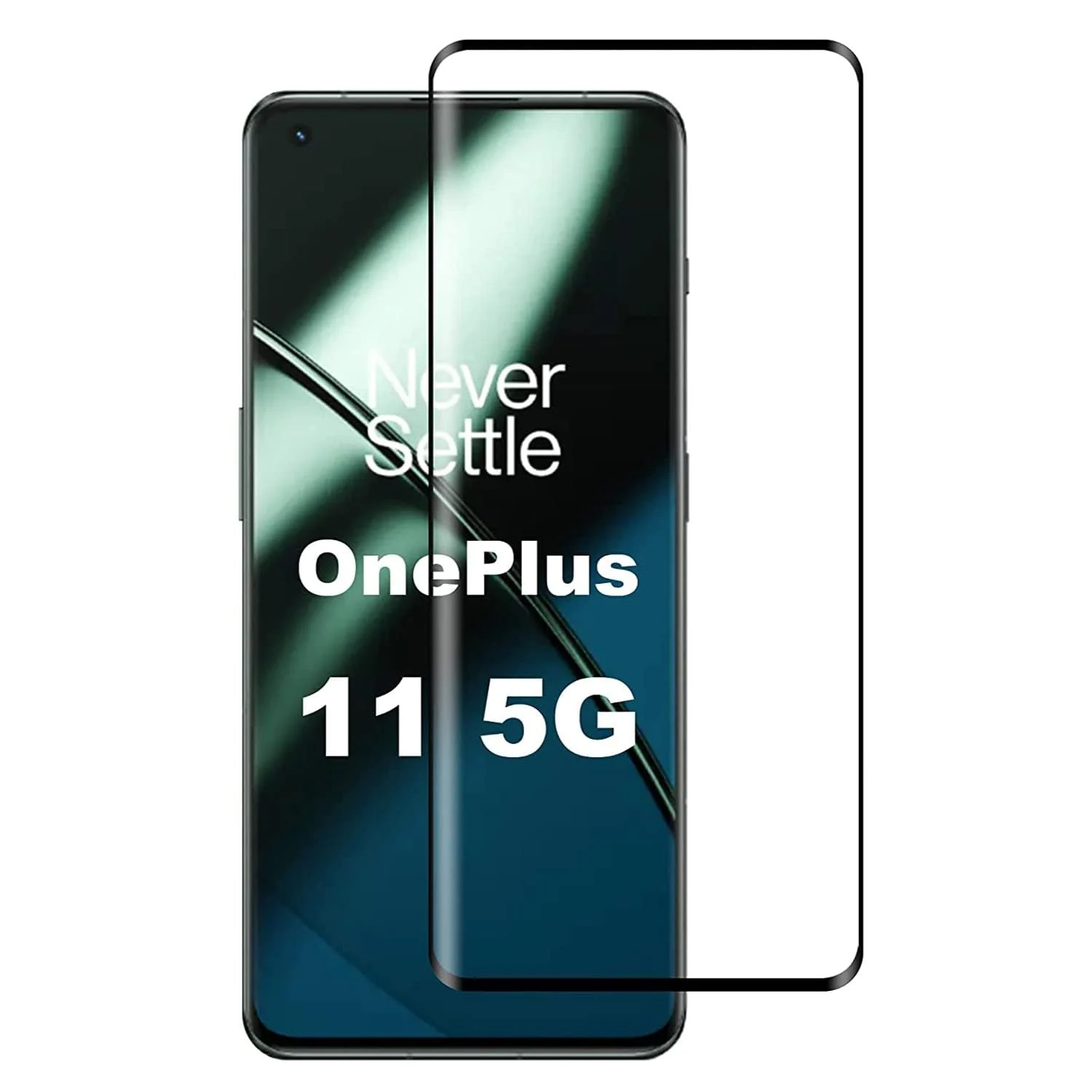 DL3 Mobilak Full Curved 5D Glass Screen Protector Full Glue For OnePlus 11 5G - Black