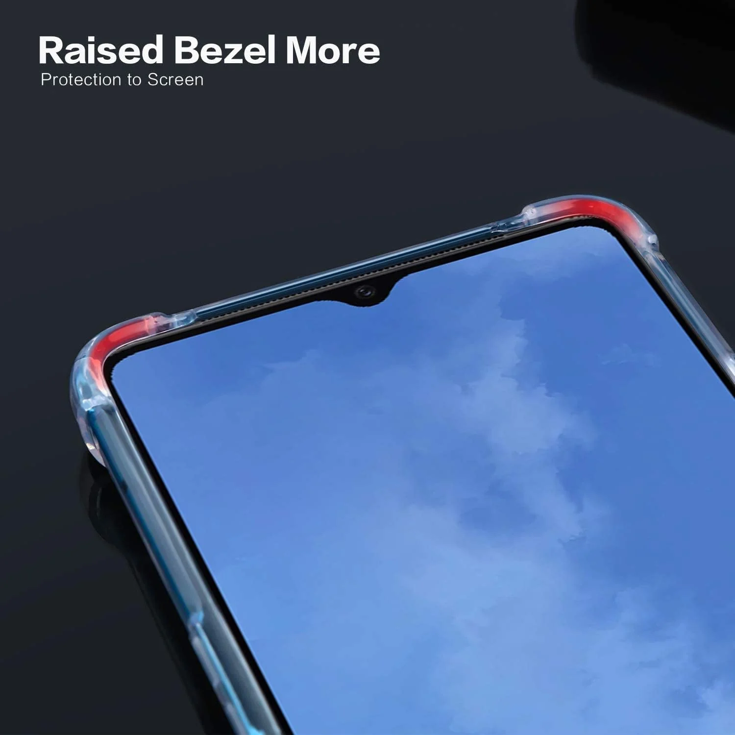 DL3 Mobilak Case Compatible with OnePlus 7T, Cover Silicone TPU Gorilla Anti-shock Protector Camera Shockproof Corners For OnePlus 7T - Clear