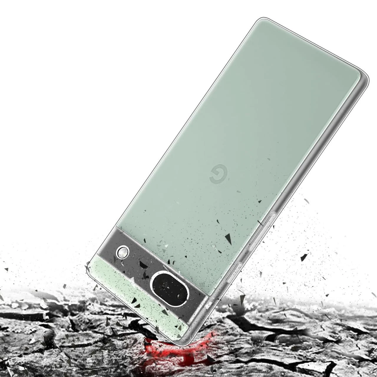 DL3 Mobilak Case Compatible with Google pixel 6A Case Crystal Soft TPU Gel Case Flexible Silicone Anti-Scratch Camera Protection TPU Cover - Clear
