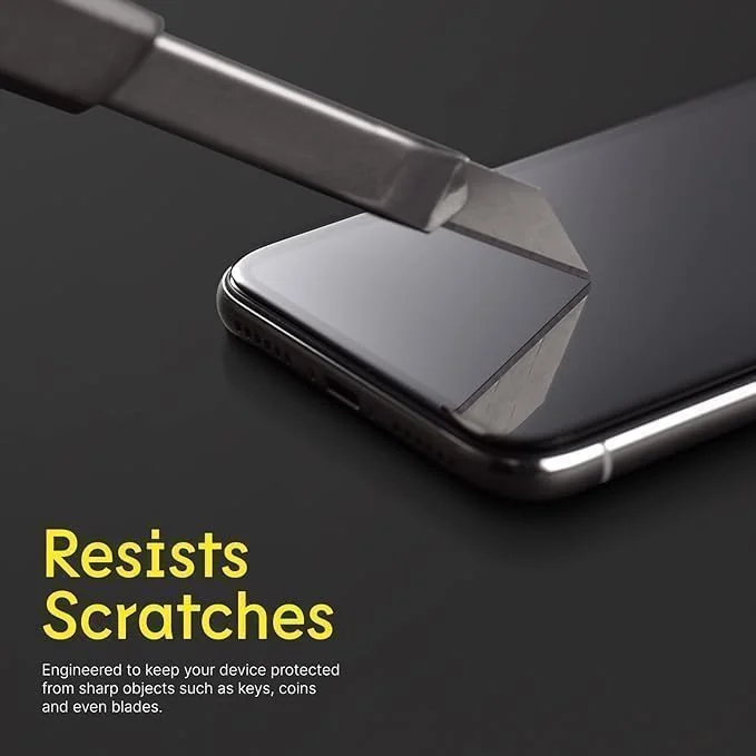 DL3 Mobilak iPhone Screen Protector, Tempered Glass Film for iPhone, 9H Mobile Phone Screen Protectors Anti-Scratch Anti-Shatter Anti-Impact Bubble Free Ultra Resistant HD Clear (iPhone 15 Pro Max) - Black