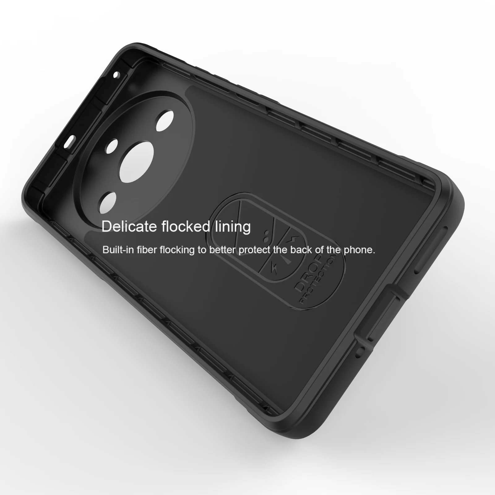 DL3 Mobilak Rugged Protective Case for realme 11 Pro / realme 11 Pro + Plus 5G, Camera protection, Shock-absorbing protection, Non-slip grip - Black