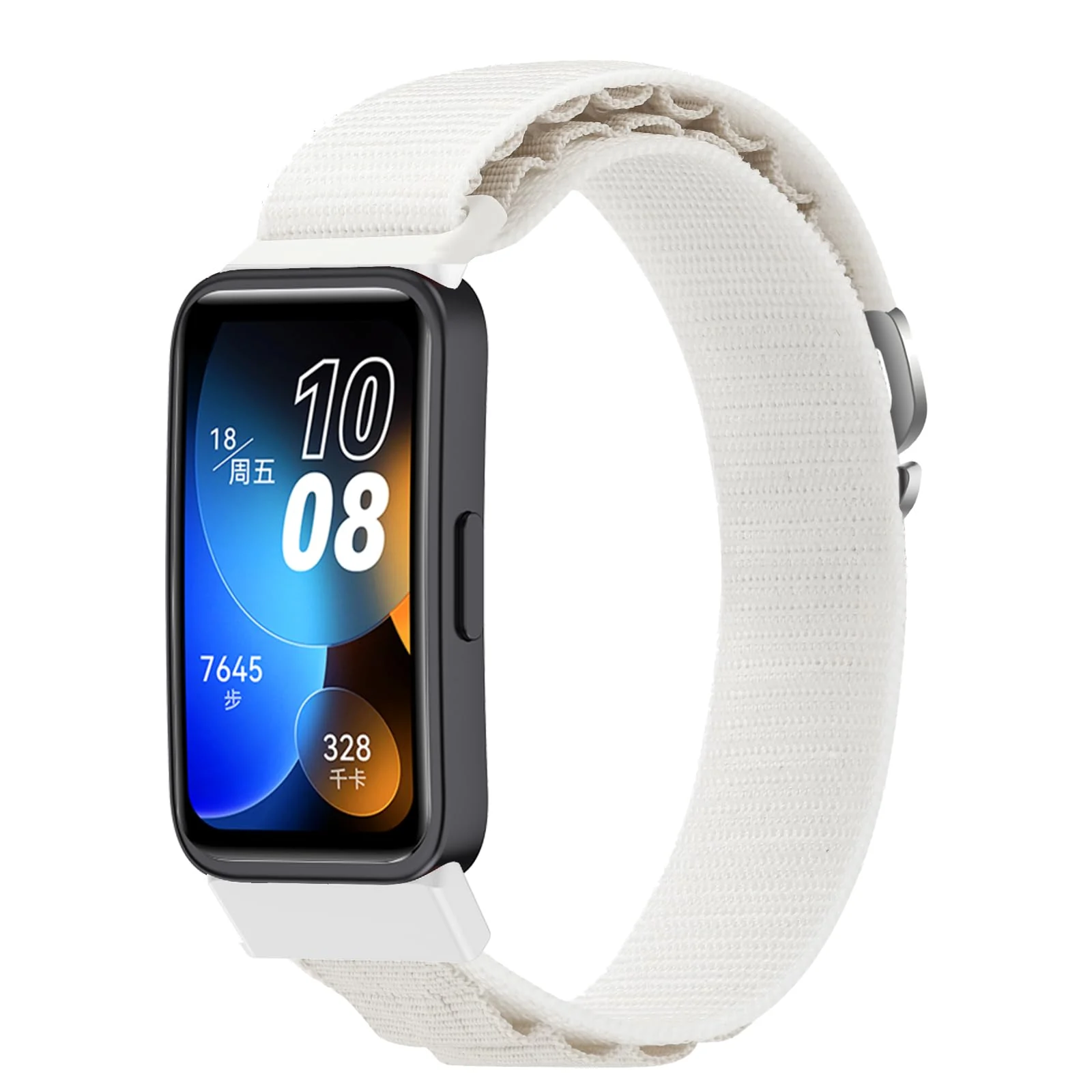 DL3 Mobilak Alpine Loop Band for Huawei Band 9 / Huawei Band 8, Women Men Nylon Sport Solo Loop Rugged Wristband with G‑Hook For Huawei Band 8/Band 9 - Starlight