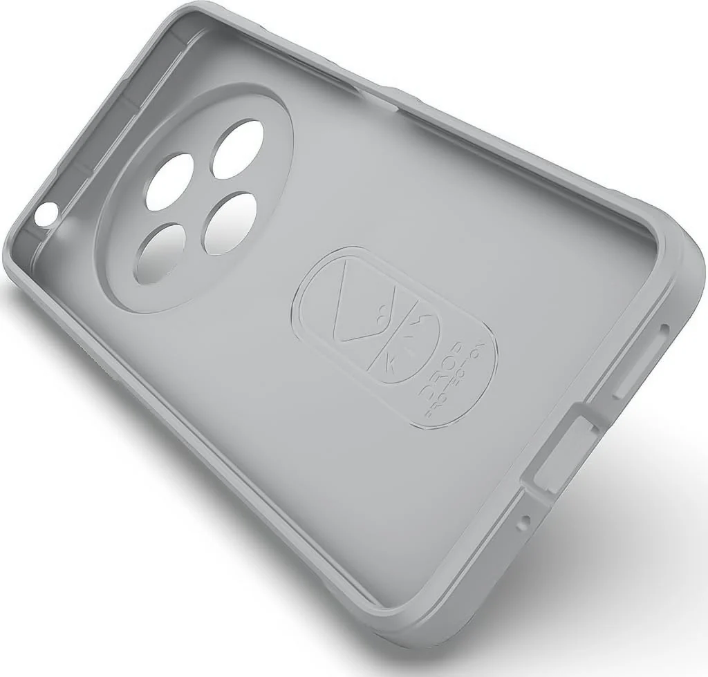 DL3 Mobilak Silicone Case for Xiaomi Redmi 14C 4G/Poco C75 Heavy Duty Protective [Slim Fit] Shockproof Soft Flexible Protective Design Shock-Absorption TPU Cover With Camera Protection - Gray