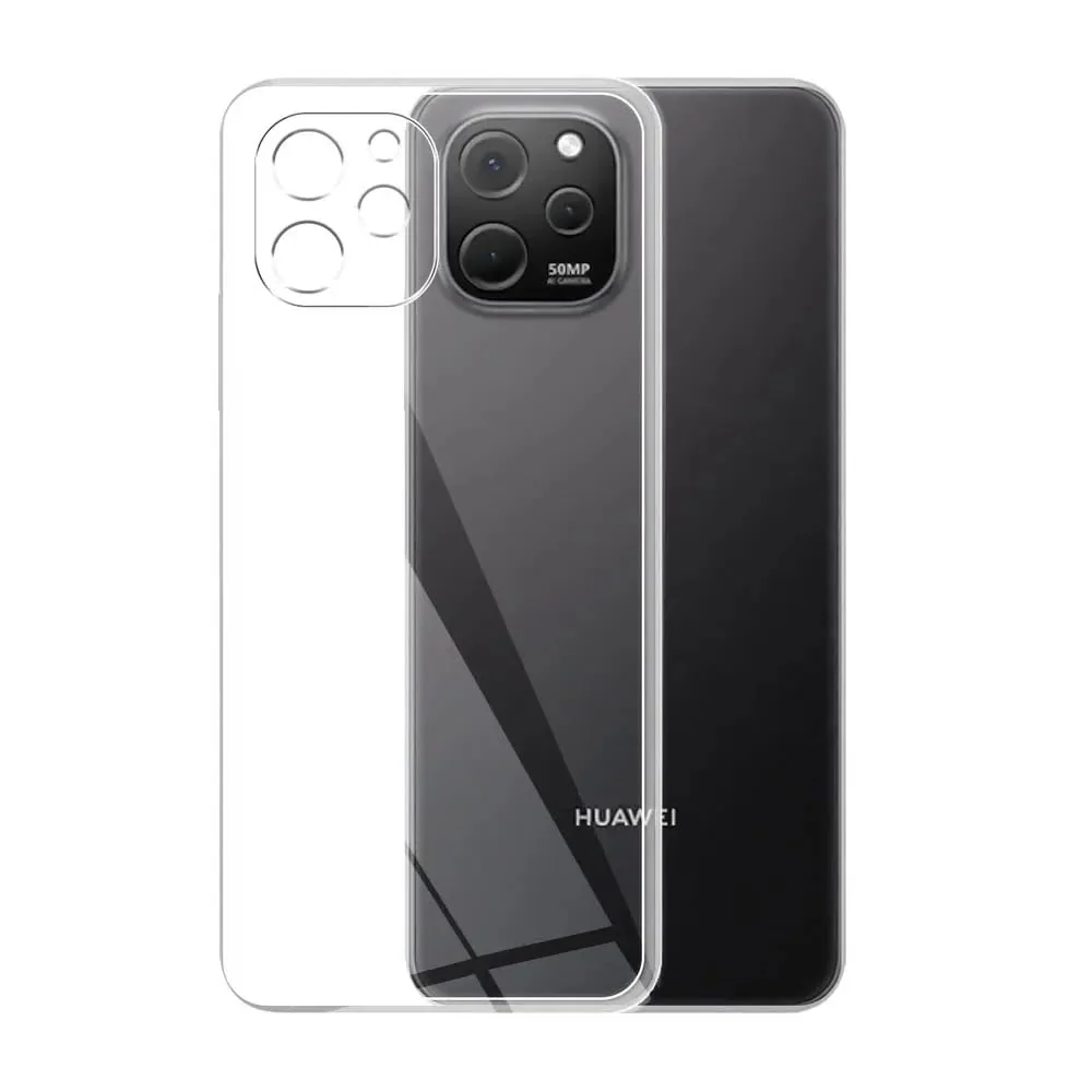 DL3 Mobilak Case Compatible with Huawei Nova Y61, Case Crystal Soft TPU Gel Case Flexible Silicone Anti-Scratch Camera Protection TPU Cover - Clear