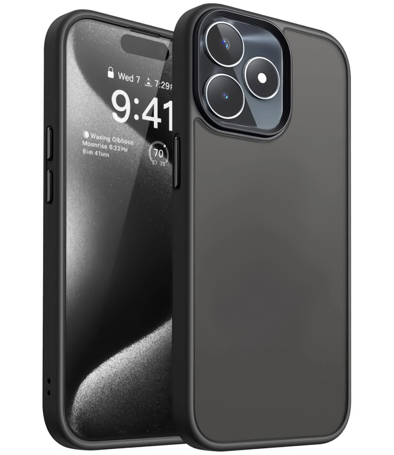 Dl3 Mobilak Matte Case for Realme C63 / Realme C61, Shockproof Drop Protection, Frosted Translucent Matte Back Phone Cover, Anti-Fingerprint (Gray)