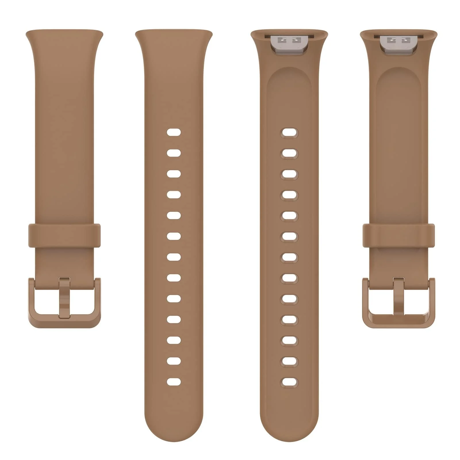 DL3 Mobilak Bands Compatible with Xiaomi Mi Band 7 Pro Watch Replacement Soft Durable Colourful Silicone Watch Band Sports Strap Wristband for Mi Band 7 Pro Smartwatch Accessories - Brown
