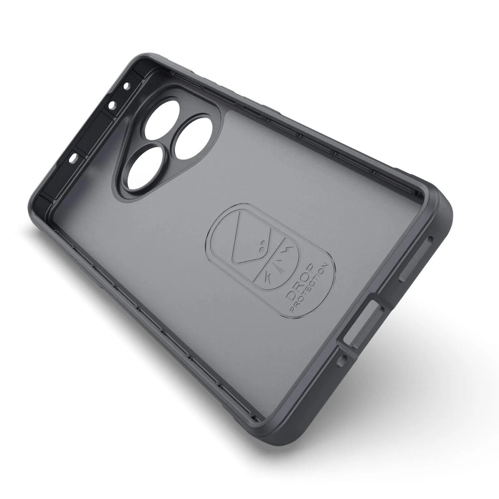 DL3 Mobilak Flexible Silicone and TPU Protective Case with Camera Protection for realme GT6 / GT Neo6 / GT Neo 6 SE / GT 6T - Dark Gray
