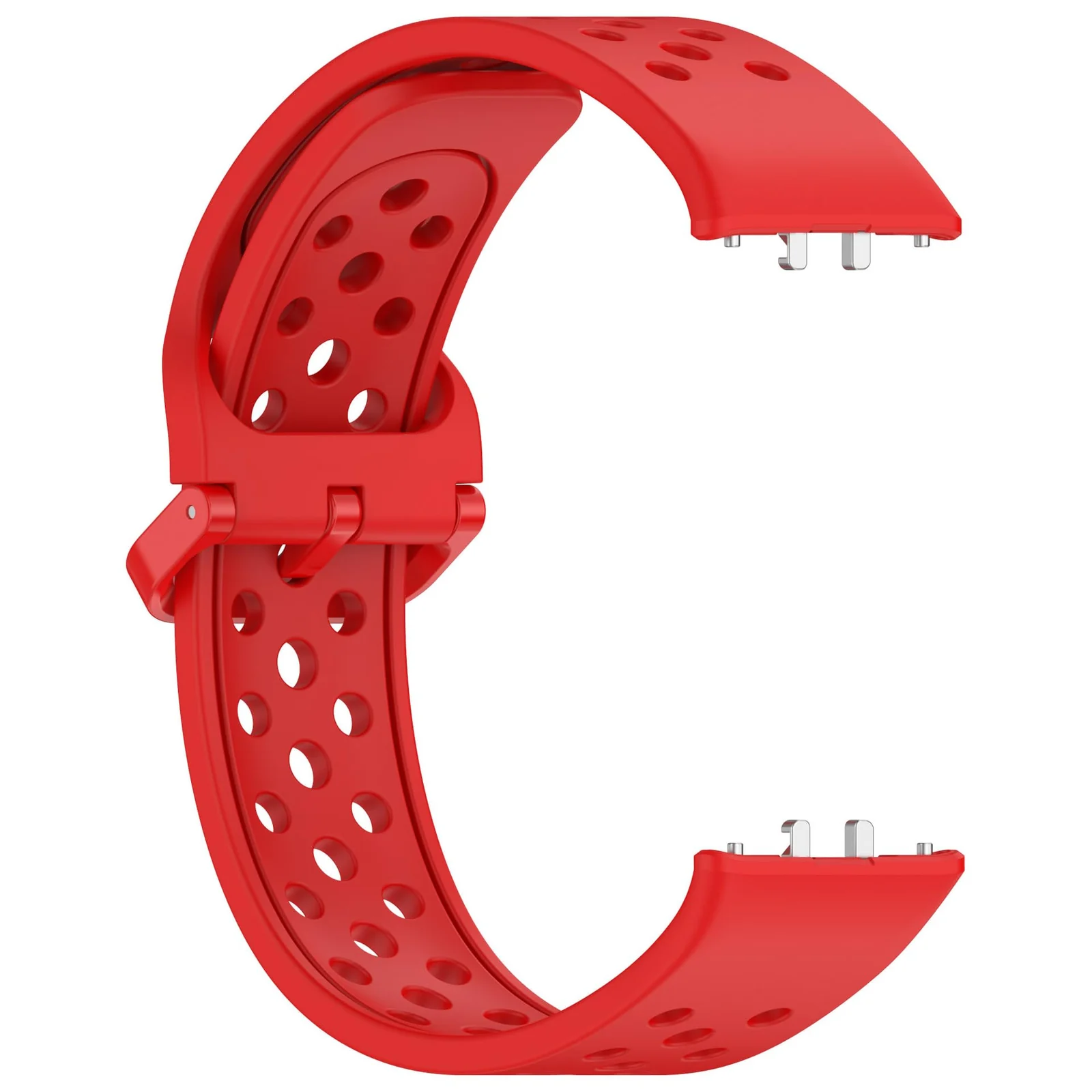 DL3 Mobilak Strap for Samsung Galaxy Fit 3 SM-R390, Women Men Armband, Two Colours Silicone Adjustable Replacement Soft Strap for Samsung Galaxy Fit 3 SM-R390 Fitness Tracker - Red