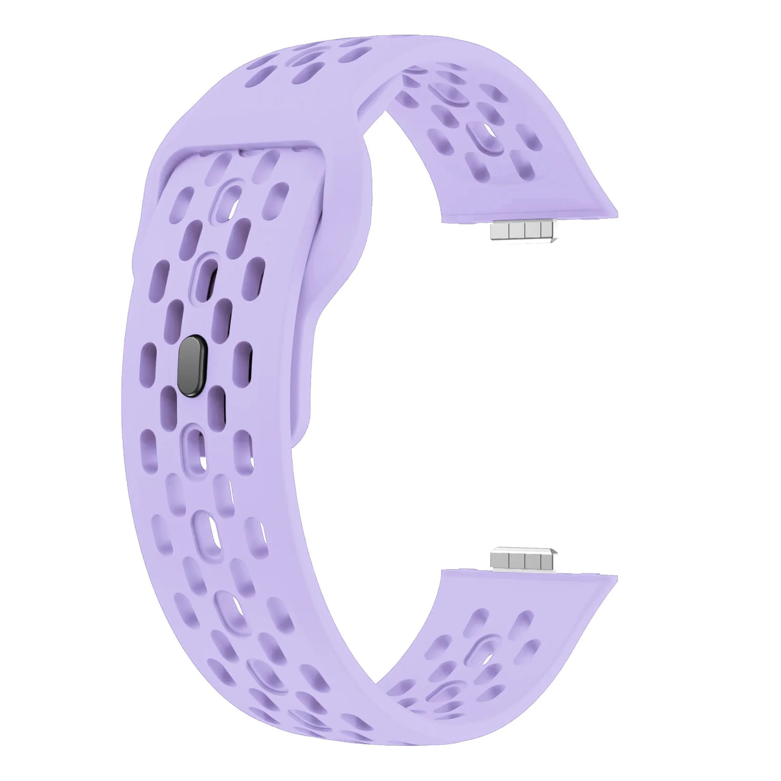 DL3 Mobilak Silicone Mesh Breathable Straps for Huawei Watch Fit 4 Pro Strap. Wristband Bands Bracelet Sports Bracelet Quick Release Adjustable Armband for Huawei Watch Fit 4/Fit 3 - Light Purple