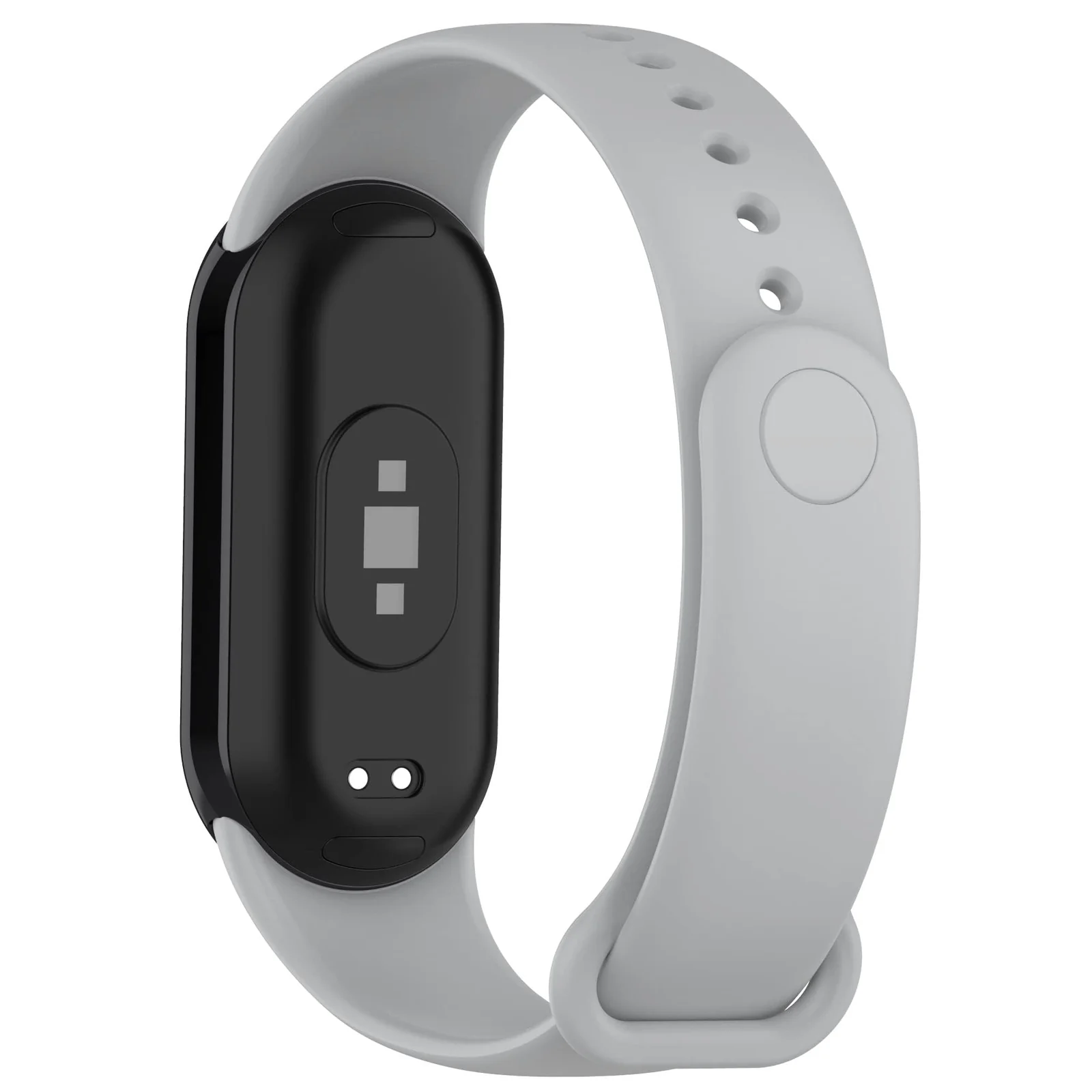 DL3 Mobilak Band Compatible with Xiaomi Mi Band 10/9/8 Replacement Strap, Silicone Skin-Friendly Wrist Strap Adjustable Sports Wristbands for Women Men Xiaomi Smart Band 8/9/10 - Grey