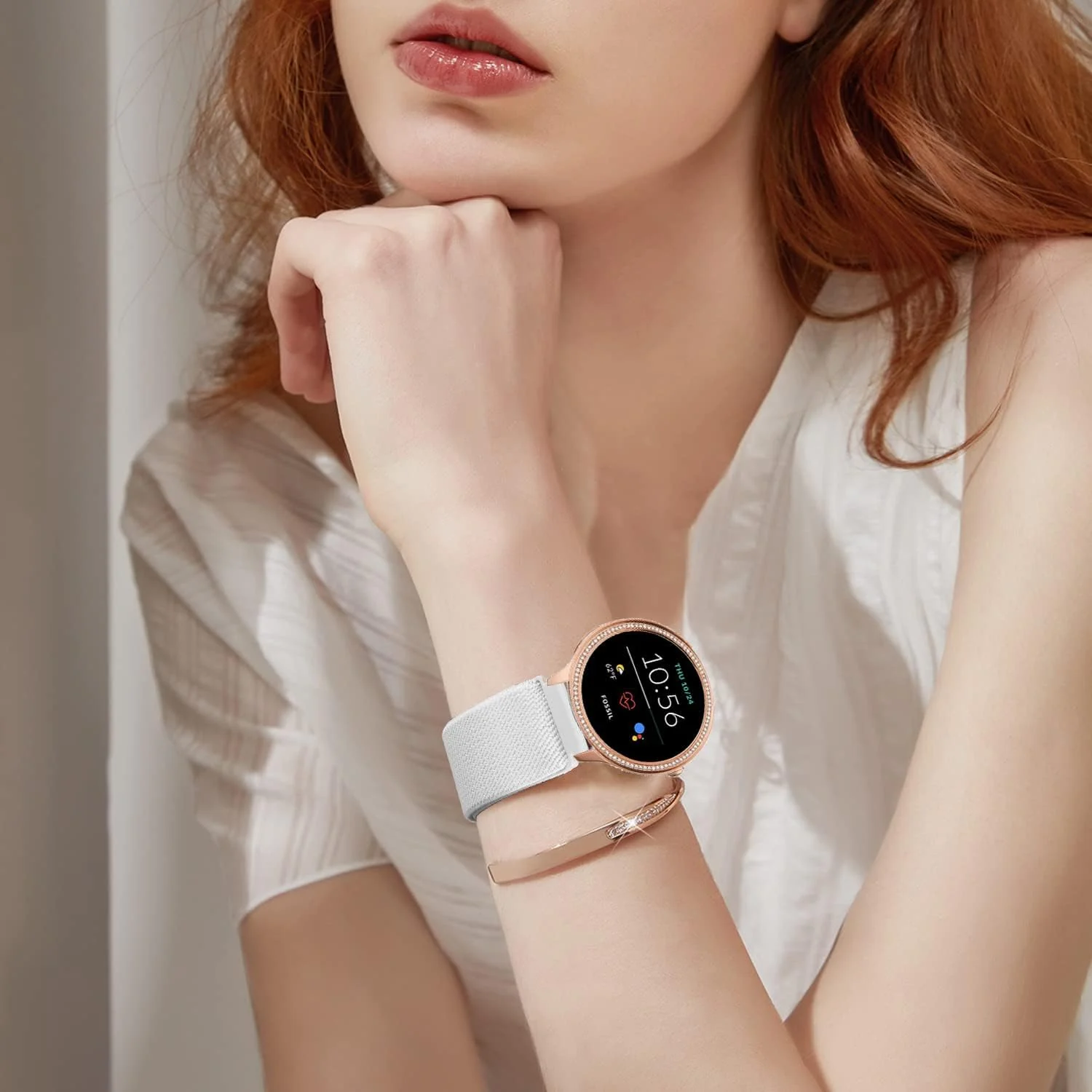 DL3 Mobilak Strap Nylon Loop 20MM Band For Samsung Galaxy Watch 7/6/5/4 40mm 44mm/Watch 5 Pro 45mm/S2 classic/active 2 40mm 44mm/Amazfi GTS 2/2e/3/3 Pro/4/GTS 2 Mini/3 Mini/4 Mini/Bip 3 - Black