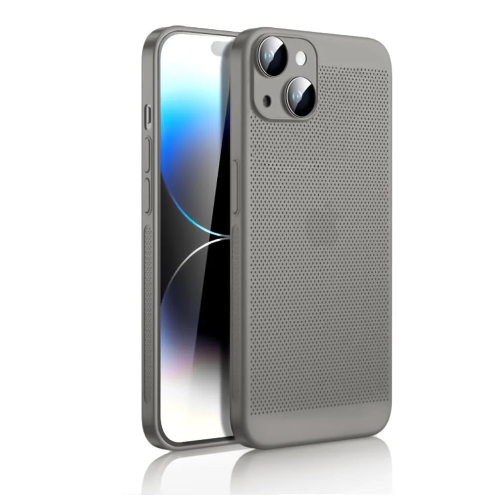 DL3 Mobilak Heat-Dissipation Hard PC Case with Built-In Camera Lens Protector for iPhone 13 6.1-Inch
