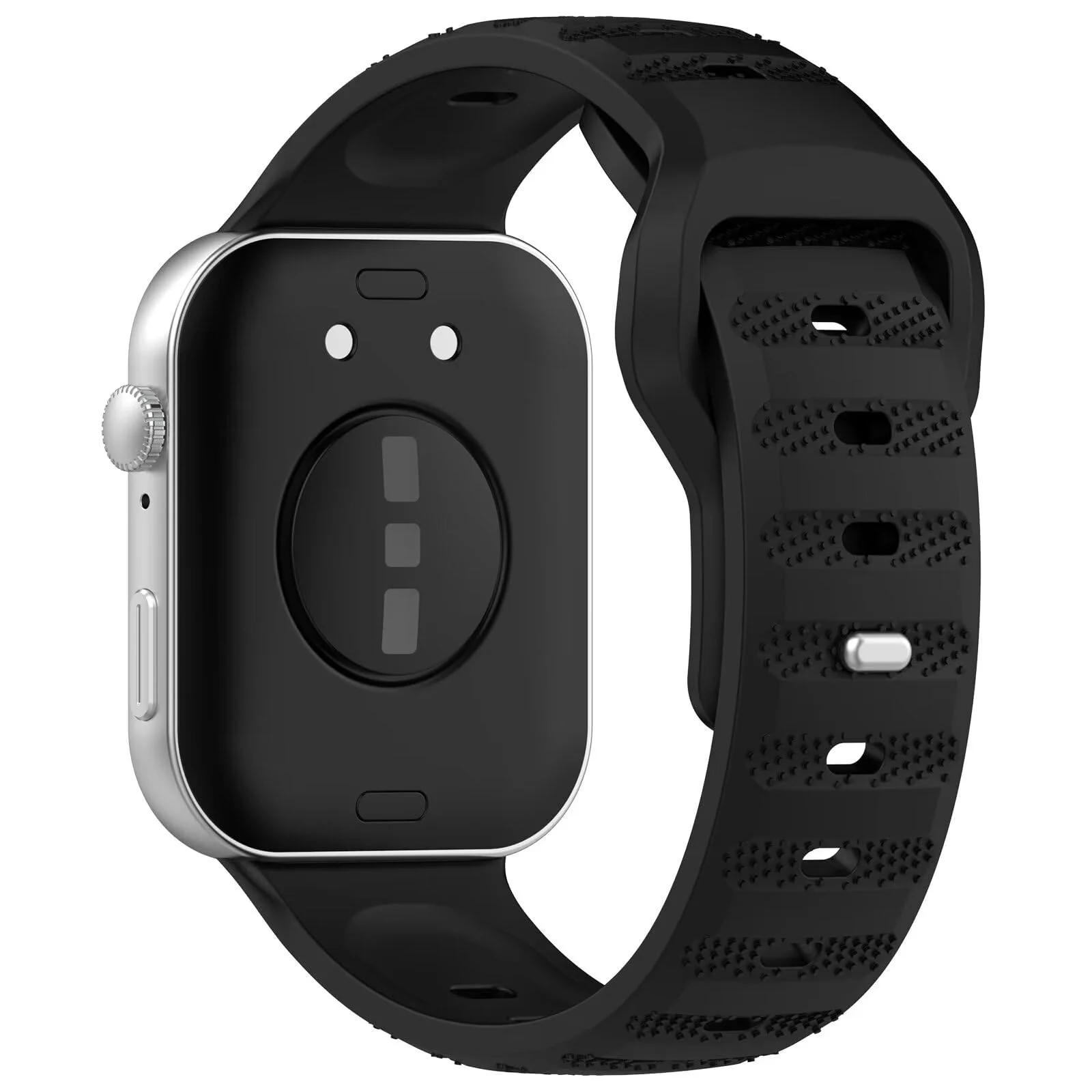 DL3 Mobilak Compatible with Huawei Watch Fit 3 / Fit 4 / Fit 4 Pro Breathable Silicone Sport Wristband, Soft Textured Design, Sweat-Resistant Quick Release Adjustable Watch Strap
