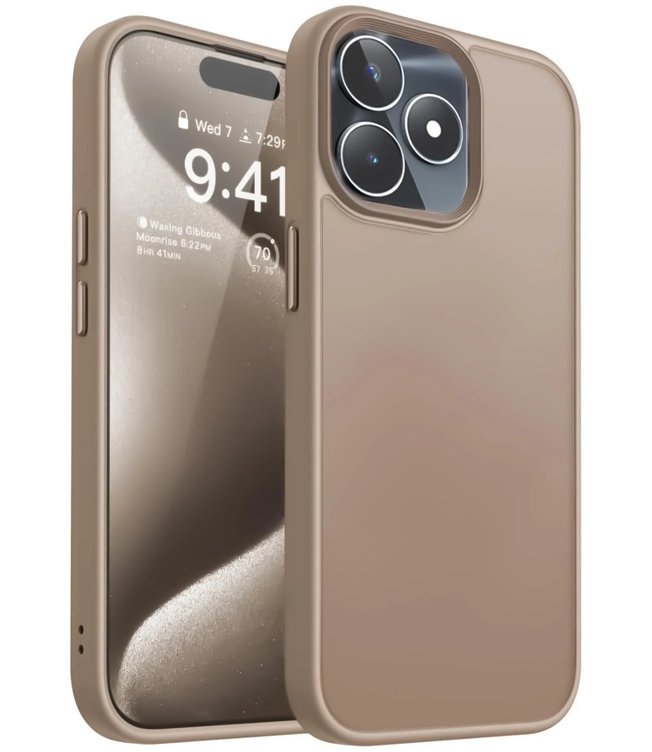 Dl3 Mobilak Matte Case for Realme C63 / Realme C61, Shockproof Drop Protection, Frosted Translucent Matte Back Phone Cover, Anti-Fingerprint (Gray)