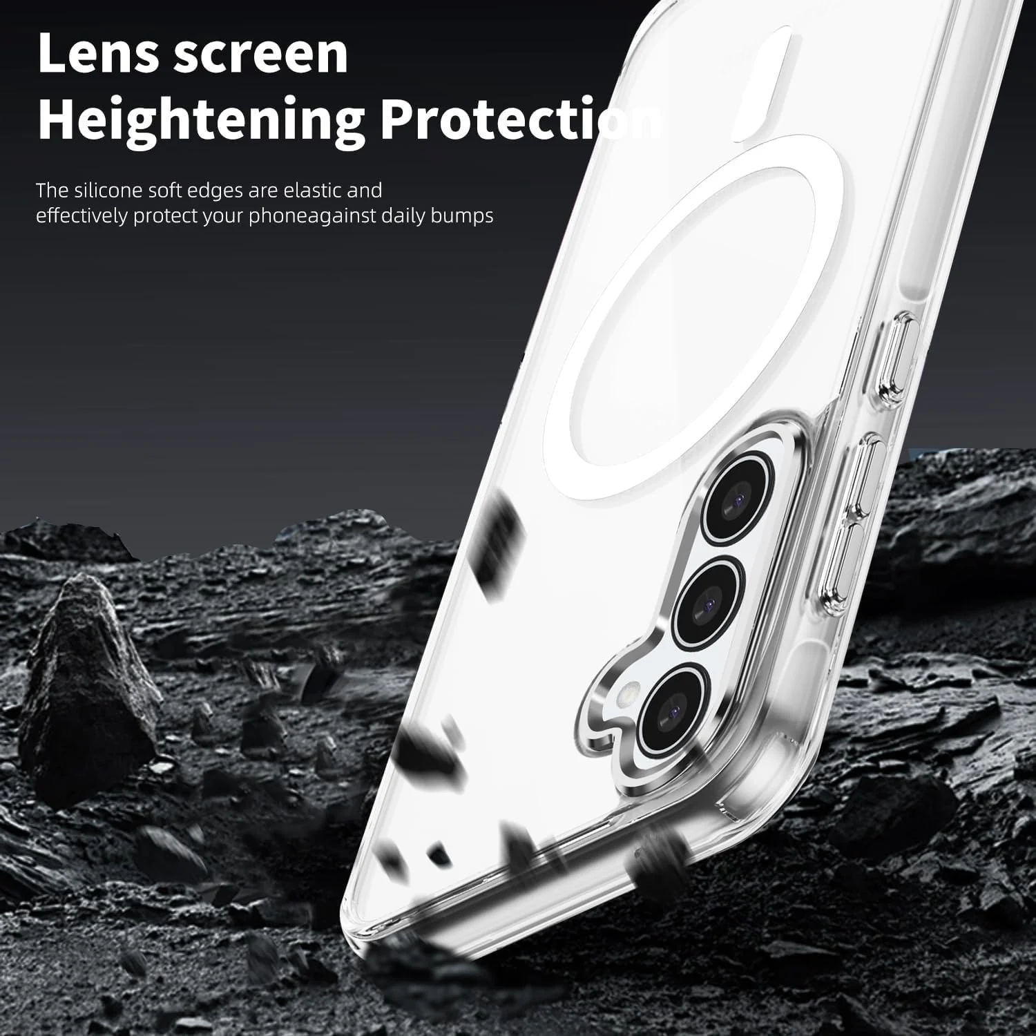 DL3 Mobilak for Samsung Galaxy A35 5G Case [Compatible with MagSafe] Slim Magnetic Bumper Case - Clear