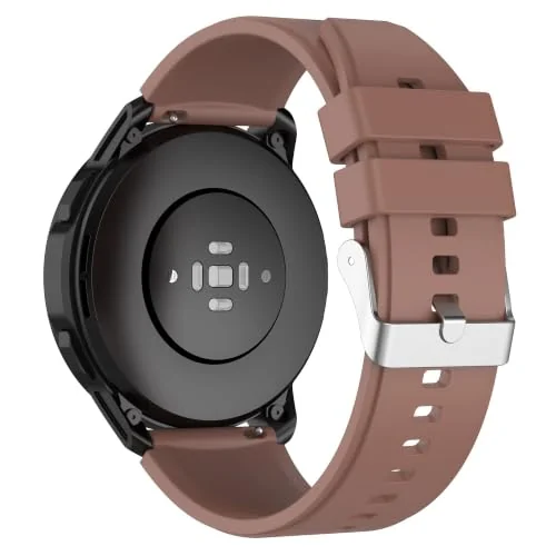 22MM Silicone Band for Xiaomi Redmi Watch 5 Active/5 Lite/for Samsung Galaxy Watch 3 45MM/Watch 46MM/Gear S3/for Huawei watch GT 6 46MM/GT2E/GT6 Pro/GT 5 Pro/for Amazfit GTR 4,Sport Strap (Brown)