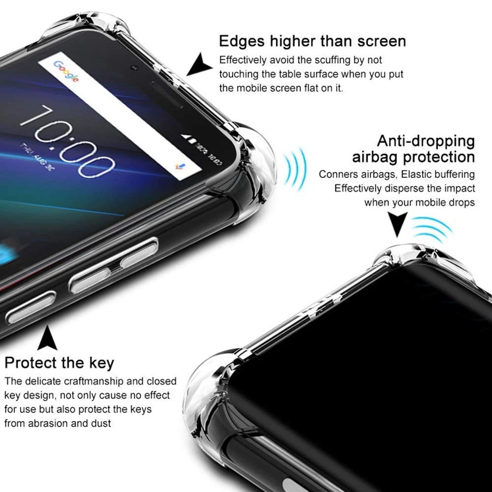 DL3 Mobilak Case Compatible with Honor X9 (4G/5G)/Honor X30/Honor Magic 4 Lite, Cover Silicone TPU Gorilla Anti-shock Protector Camera Shockproof Corners - Clear