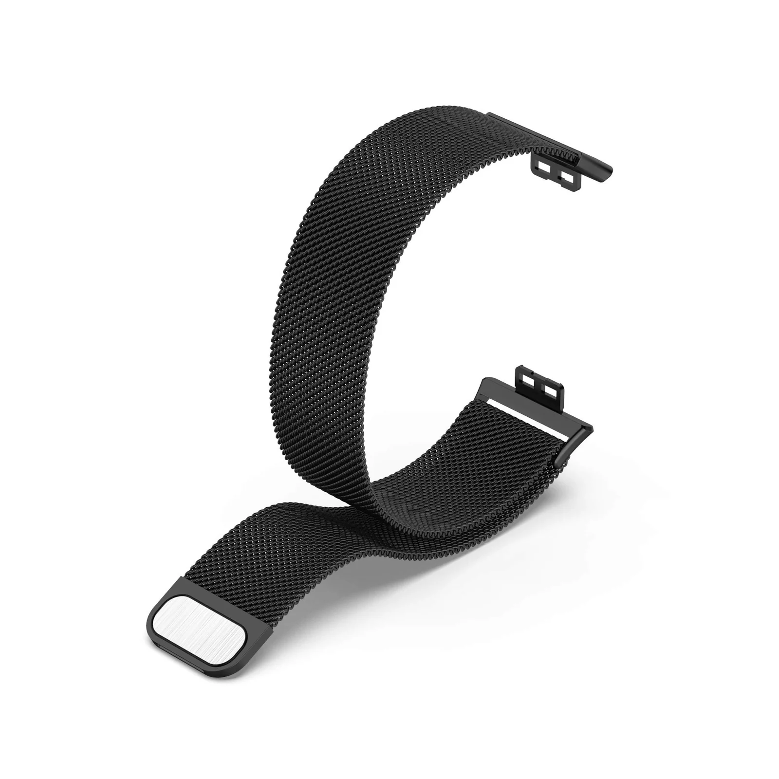 DL3 Mobilak Bracelet Compatible with Huawei Watch Fit, Stainless Steel Replacement Straps, Mesh Metal Watch Strap, Magnetic Adjustable Replacement Strap Compatible with Huawei Watch Fit - Black