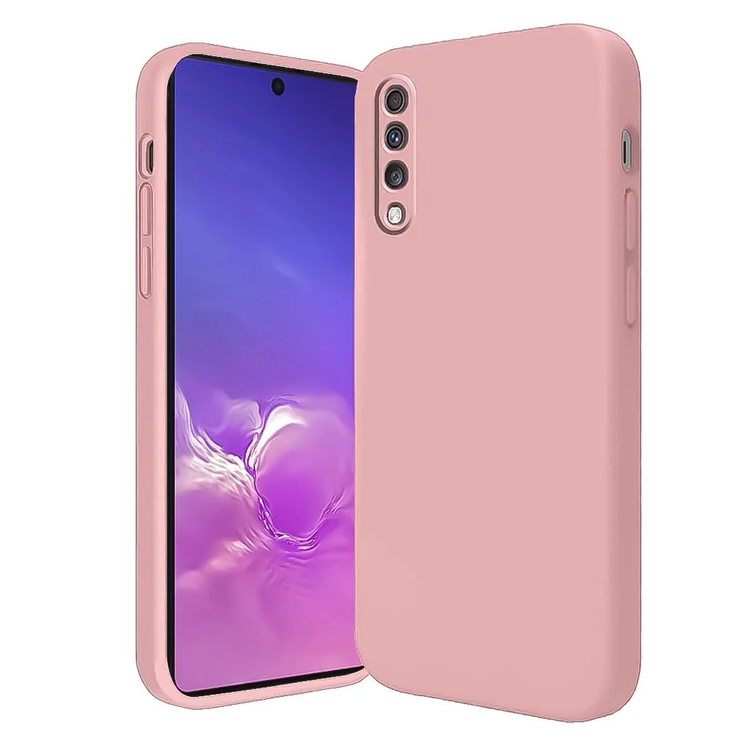 DL3 Mobilak Soft Silicone Gel Bumper Case for Samsung Galaxy A70 / A70s - Pink Sand