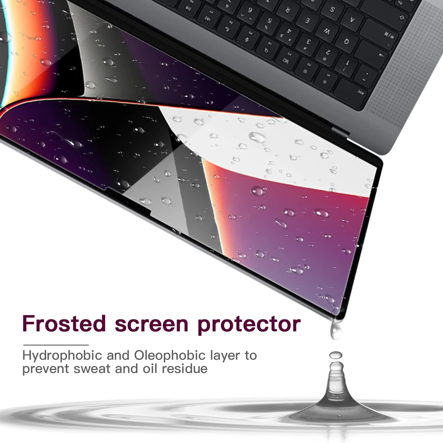 DL3 Mobilak Screen Protector Compatible with MacBook Pro 16 inch (M3 Pro, M3 Max/M2 Pro, M2 Max/M1 Pro, M1 Max), Anti Reflection/Anti Scratch Matte Laptop Screen Protector Guard for MacBook Pro 16.2'' - Clear