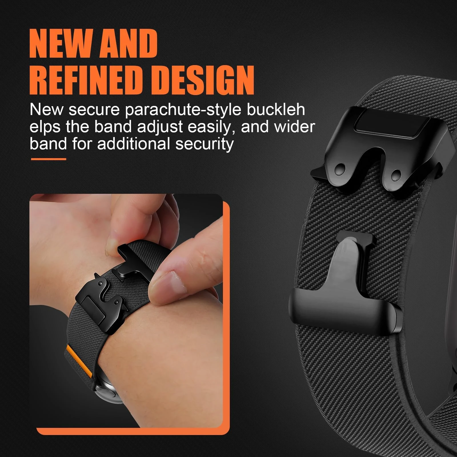DL3 Mobilak Stretchy Nylon Strap for Apple Watch Ultra 3 2 1 Strap 49mm 46mm 45mm 44mm 42mm iWatch Straps for Men Women, Parachute Clasp Elastic Sport Band for Apple Watch Series 11 10 9 8 7 6 5 4 3 SE/2 - Black