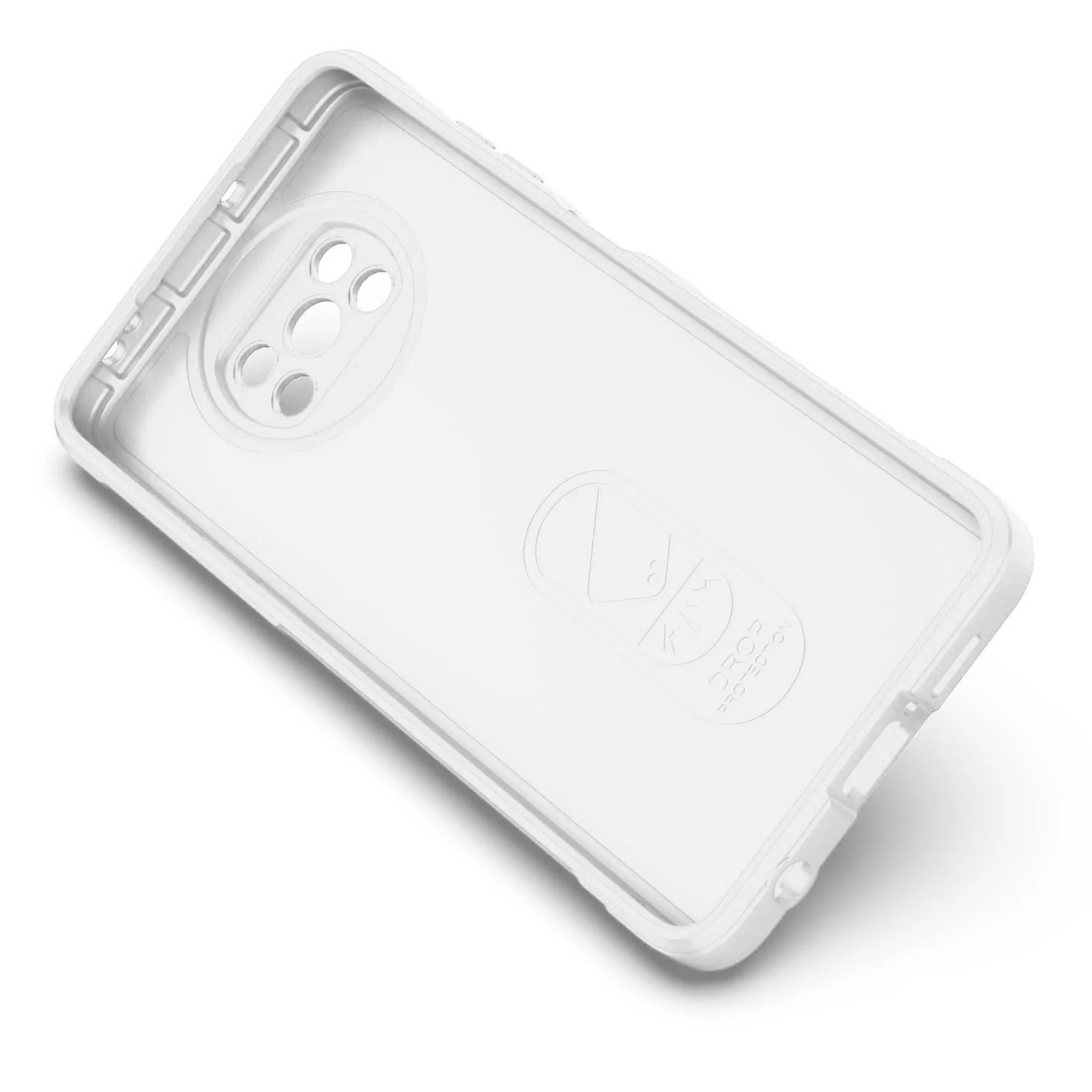 DL3 Mobilak Flexible Silicone and TPU Protective Case with Camera Protection for Xiaomi Poco X3 NFC / Poco X3 / Poco X3 Pro - White