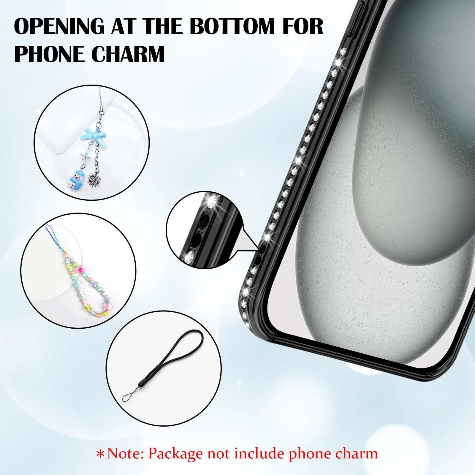 DL3 Mobilak MagSafe-Compatible Magnetic Case for iPhone 15 with Camera Protection and Magnetic Car-Mount Support - Black