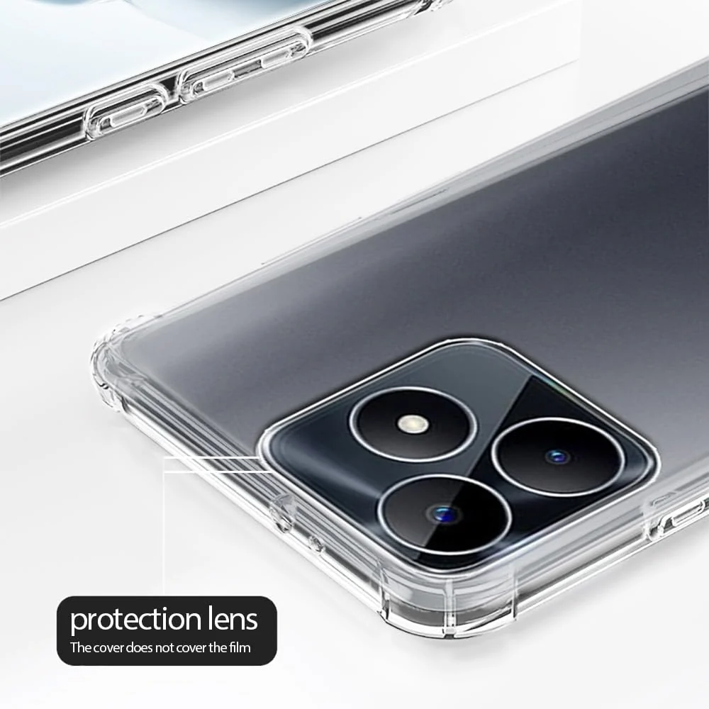 DL3 Mobilak Clear Protective Case for OPPO realme C53 / OPPO realme Narzo N53 - Clear