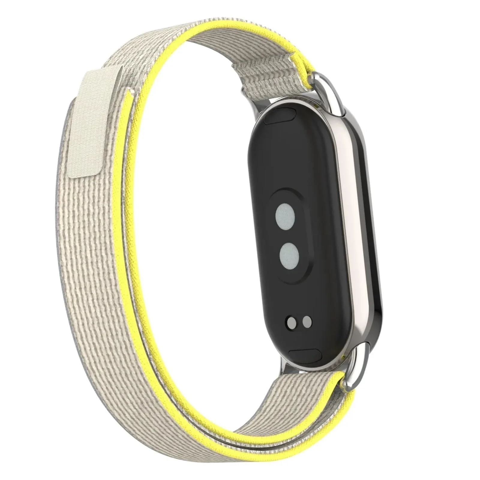 DL3 Mobilak Sport Bands Nylon For Xiaomi Mi Band 10/9/8 Men Women, Adjustable Elastic Breathable Soft Stretchy Wristband Loop Replacement Strap for Xiaomi Smart Band 8/9/10 - Starlight