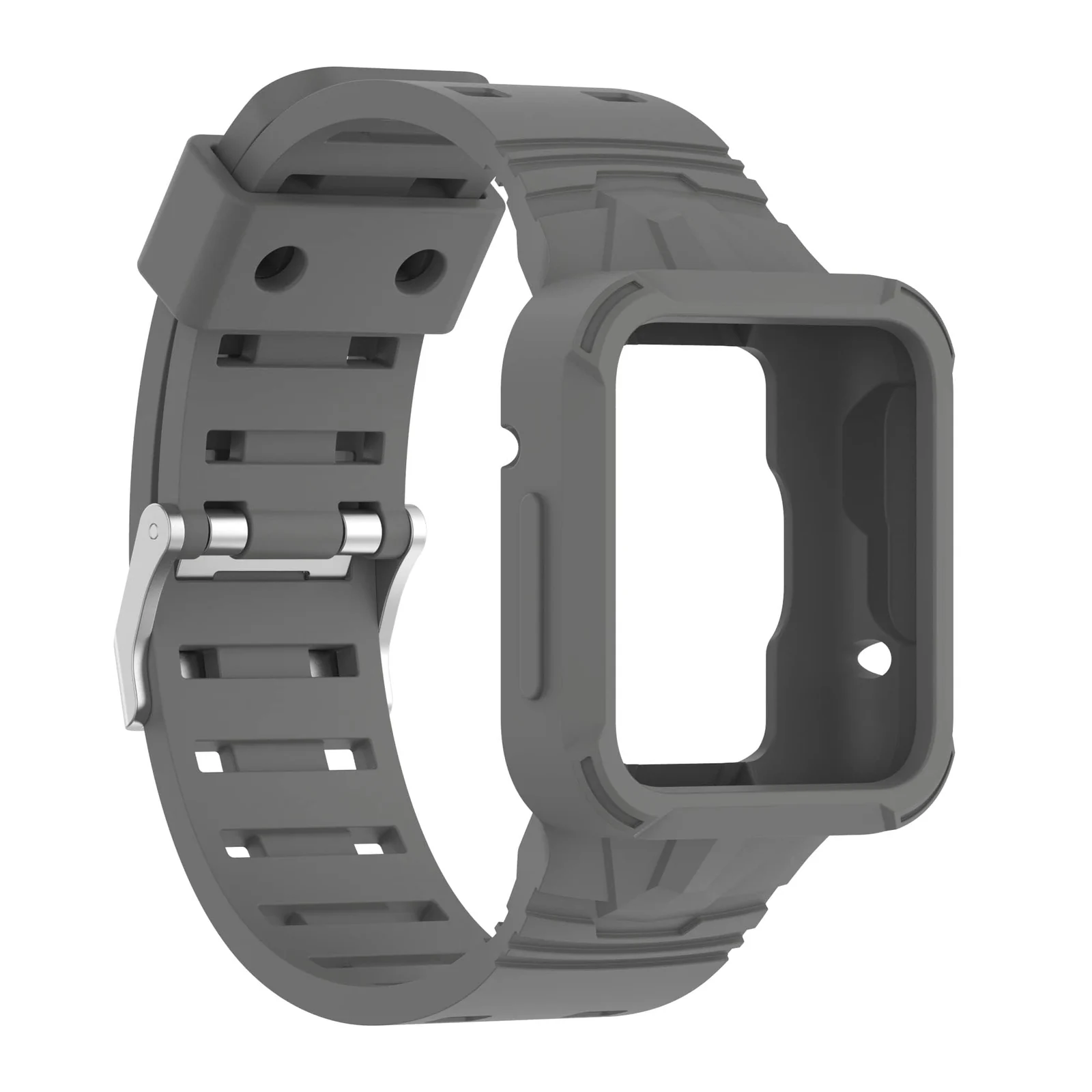 DL3 Mobilak Replacement Wrist Band Compatible with Xiaomi Redmi Watch 2 Lite/Mi Watch Lite/Poco Watch/Redmi Watch 2/Horloge 2, Adjustable Soft Silicone Wrist Strap with Cover - Black