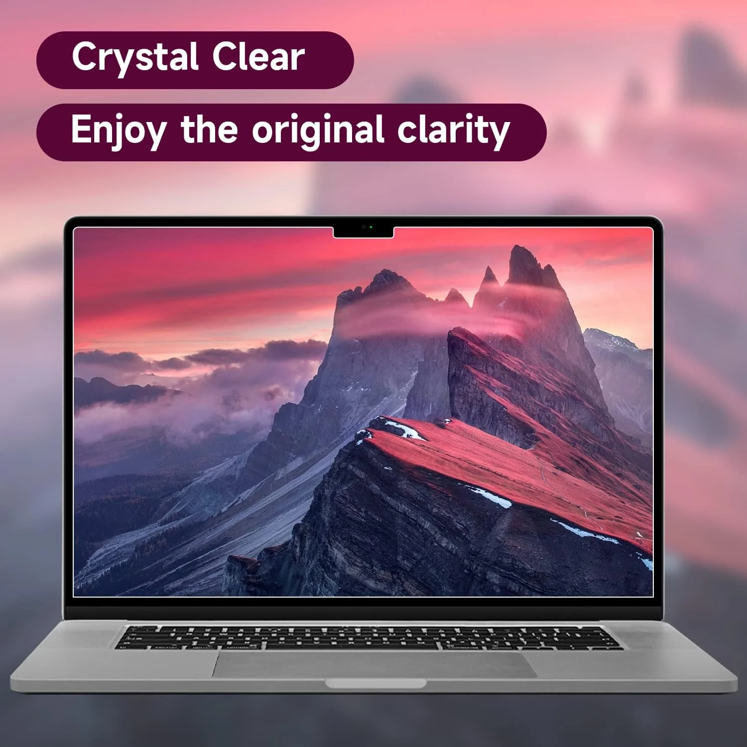 DL3 Mobilak Screen Protector Compatible with MacBook Pro 16 inch (M3 Pro, M3 Max/M2 Pro, M2 Max/M1 Pro, M1 Max), Anti Reflection/Anti Scratch Matte Laptop Screen Protector Guard for MacBook Pro 16.2'' - Clear