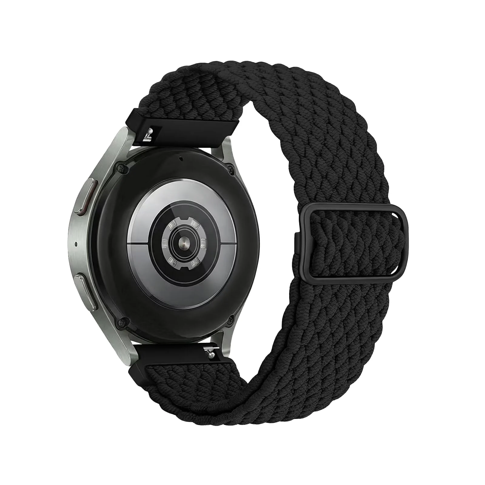 DL3 Mobilak 22mm Stretchy Nylon Strap For Xiaomi Redmi Watch 5 Active/5 Lite/Samsung Galaxy Watch 46mm/Watch 3 45mm/Gear S3/Huawei watch (GT6 GT5 GT4 GT3 GT2 GT 46MM)/GT2E/GT 6 Pro/Amazfit GTR4, Braided Band - Black