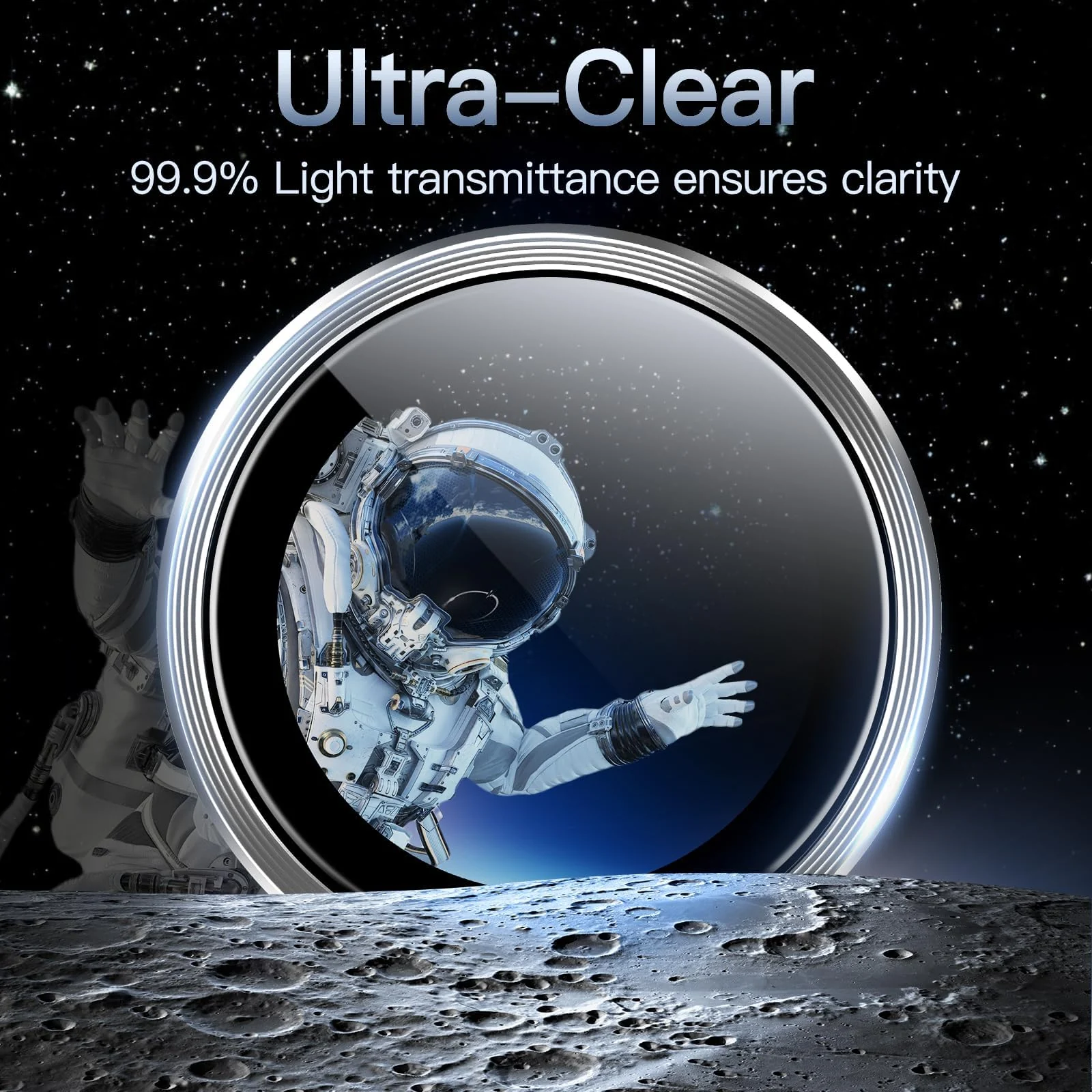 DL3 Mobilak Camera Lens Protector For iPhone 16/iPhone 16+ Plus, [Keep Original Shooting] Tempered Glass Screen Protector Metal Individual Camera Cover, Case Friendly - Silver