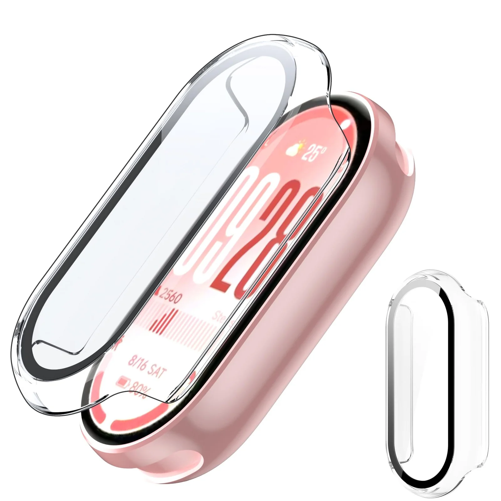 DL3 Mobilak PC Protective Case for Xiaomi Smart Band 10 with Shockproof Design - Clear
