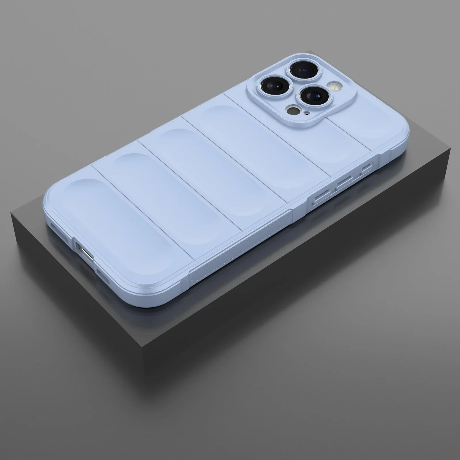 DL3 Mobilak Rugged Protective Case for iPhone 16 Pro 6.3-Inch, Camera protection, Shock-absorbing protection, Non-slip grip - Baby Blue