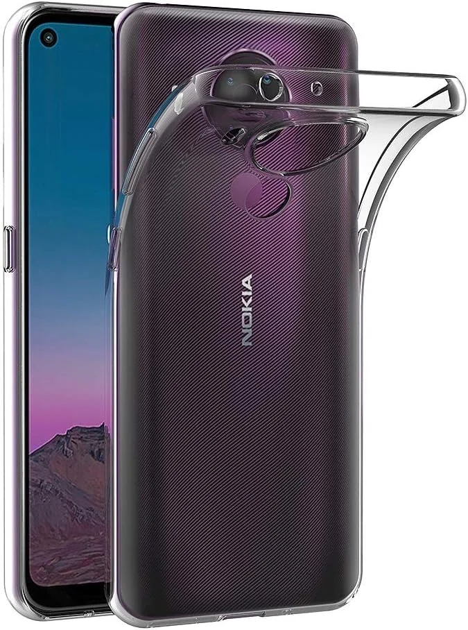 DL3 Mobilak Case Compatible with Nokia 3.4 / Nokia 5.4, Case Crystal Soft TPU Gel Case Flexible Silicone Anti-Scratch Camera Protection TPU Cover - Clear
