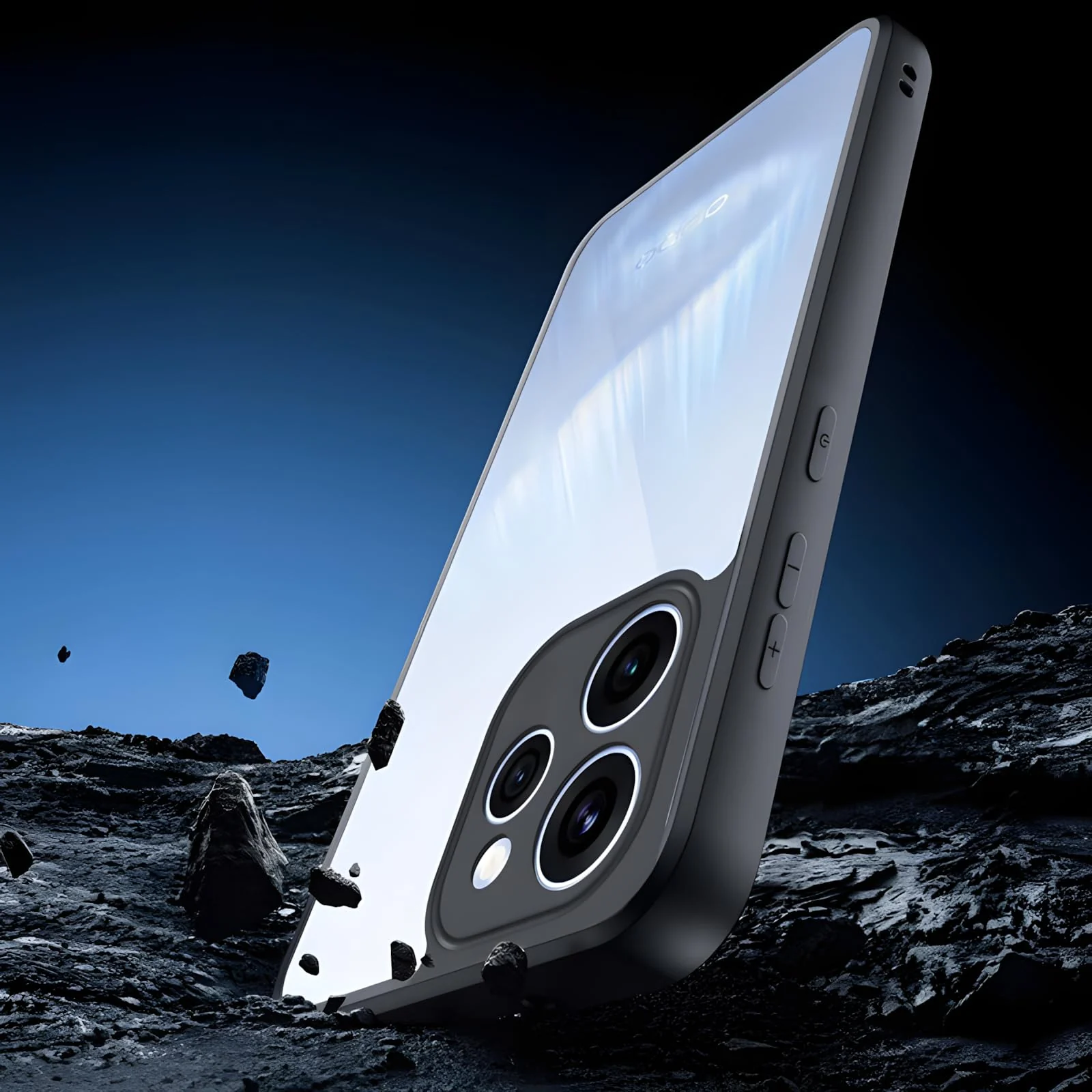 DL3 Mobilak Clear TPU Case for OPPO Reno 15F 5G / Reno 15 FS 5G, Camera protection, Shock-absorbing protection, Scratch-resistant surface - Black