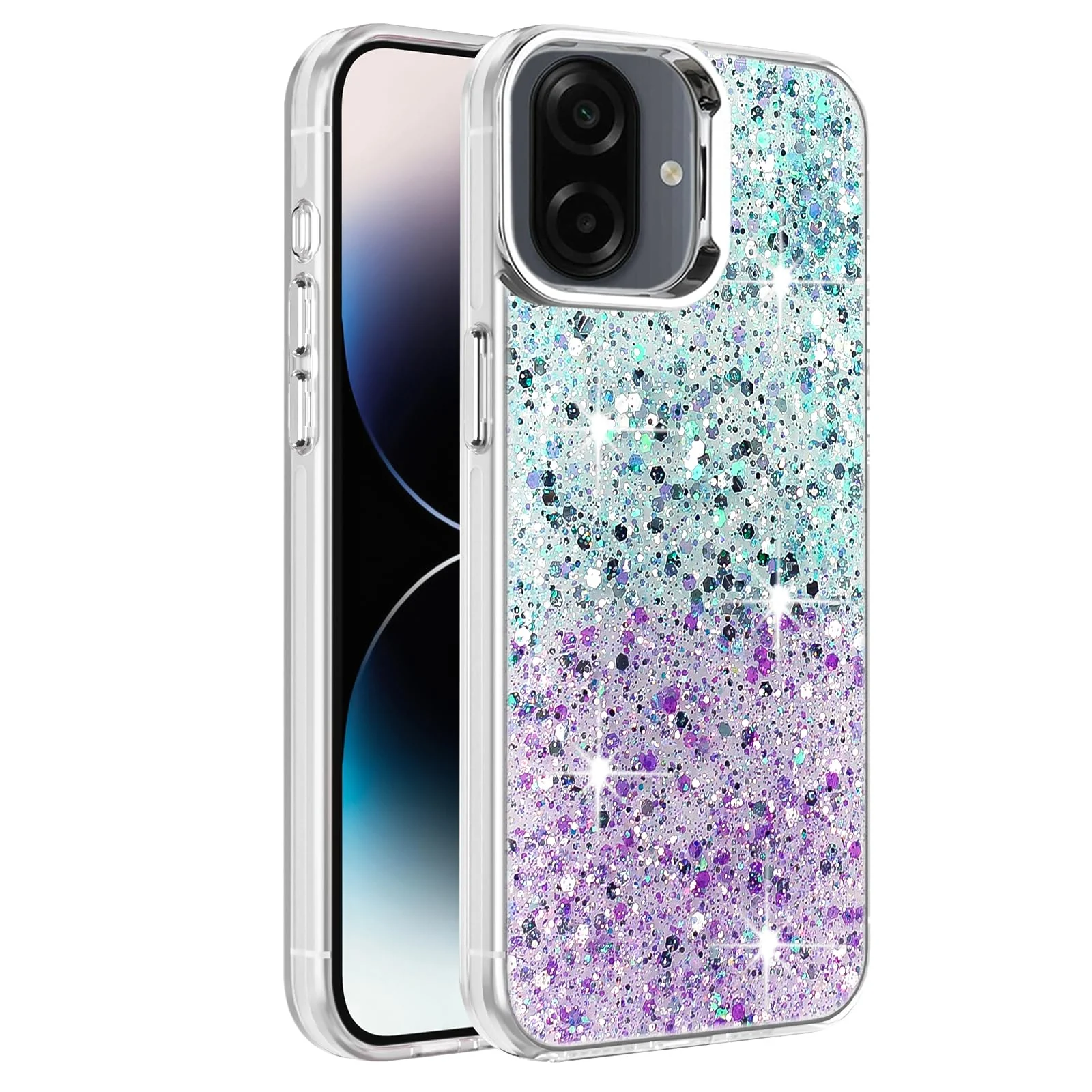 Samsung Galaxy A07 4G — DL3 Mobilak Glitter Protective Case for Samsung Galaxy A07 4G, Supports wireless charging, Camera protection, Shock-absorbing protection